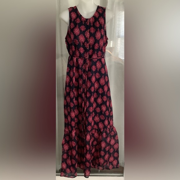 Lucky Brand Women's Sleeveless Floral Print Button Maxi Dress - Picture 1 of 9